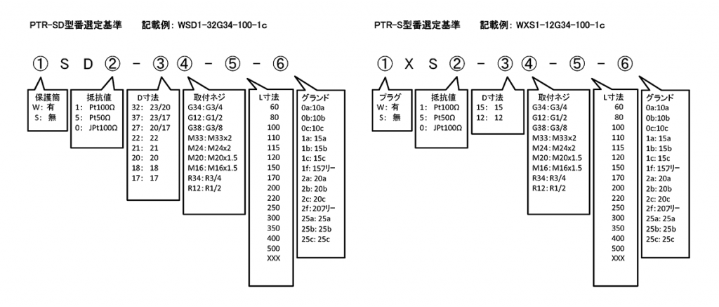 PTR-SD, PTR-S 格式